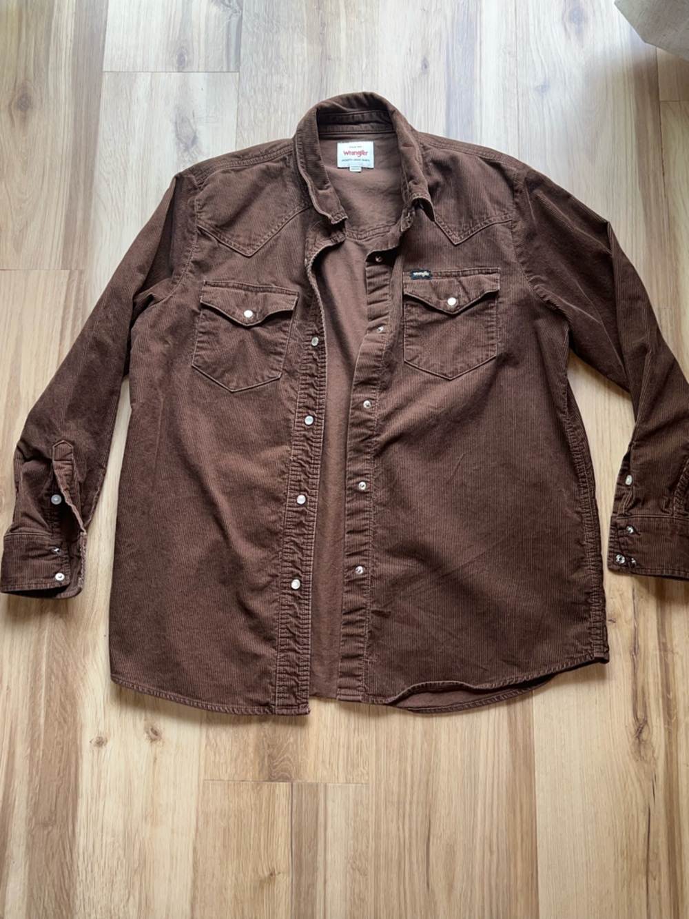 Wrangler Dusty Brown Corduroy Shirt Jacket